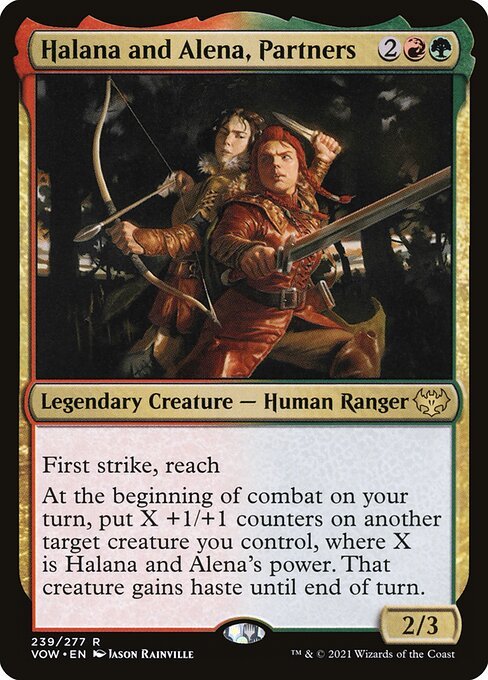 Halana and Alena, Partners card from VOW #239