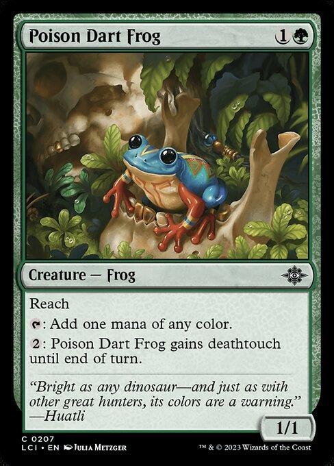 Poison Dart Frog card from LCI #207