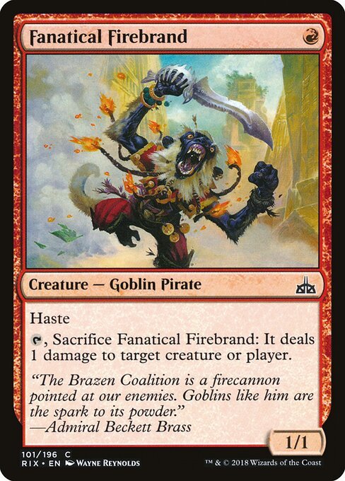 Fanatical Firebrand card from RIX #101