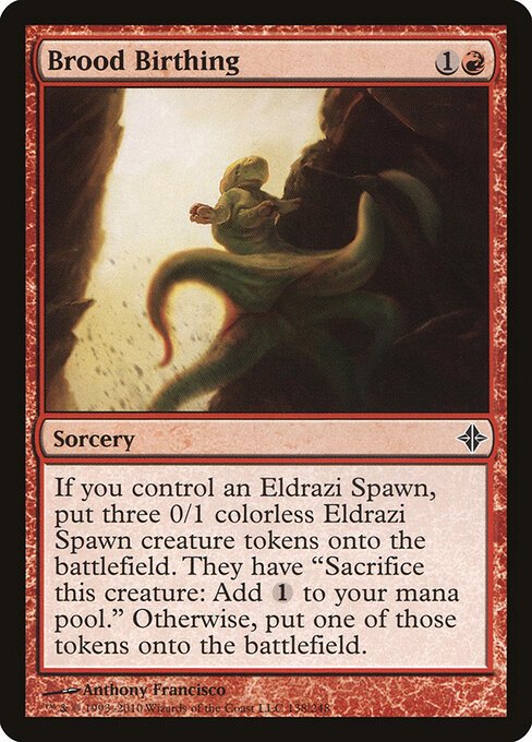 Brood Birthing card from ROE #138