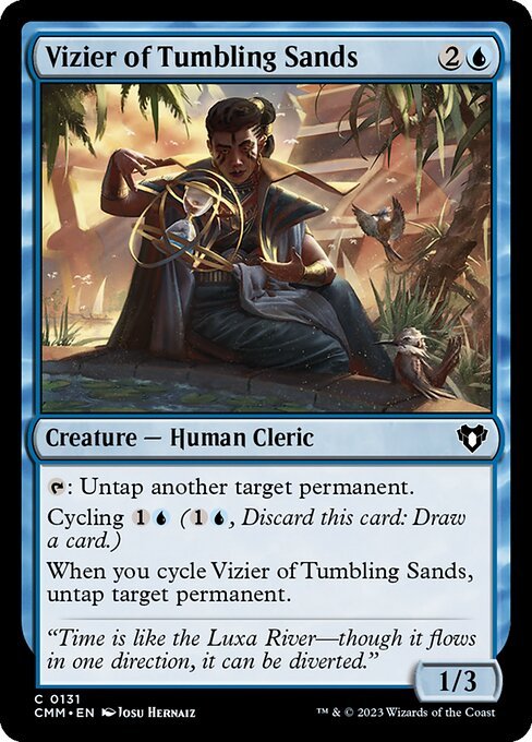 Vizier of Tumbling Sands card from CMM #131