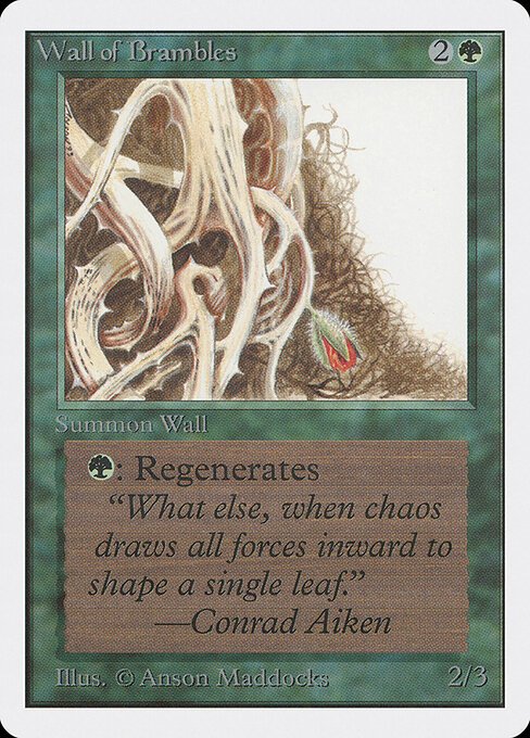 Wall of Brambles card from 2ED #product-9251