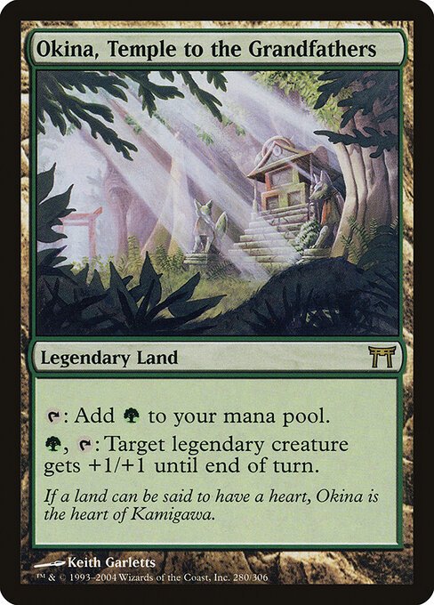Okina, Temple to the Grandfathers card from CHK #280