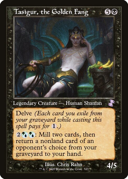 Tasigur, the Golden Fang card from TSR #333