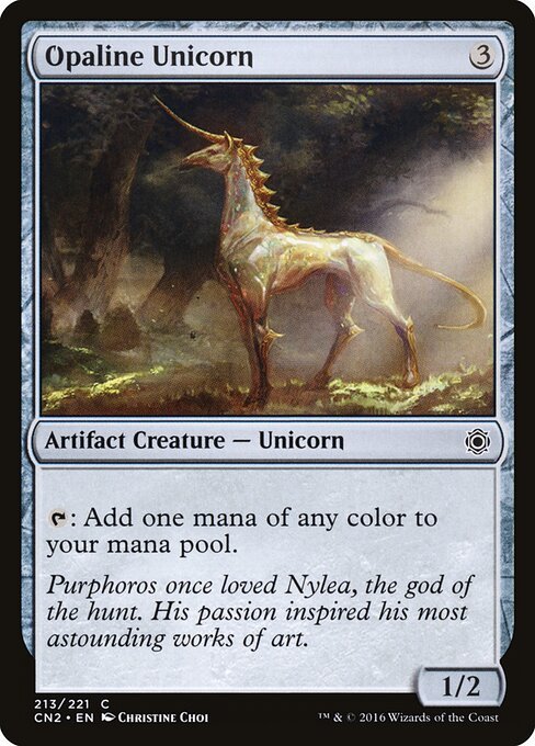Opaline Unicorn card from CN2 #213