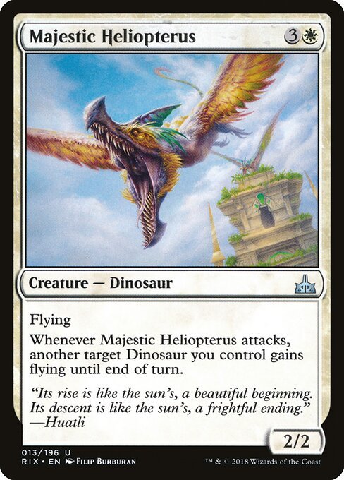 Majestic Heliopterus card from RIX #13