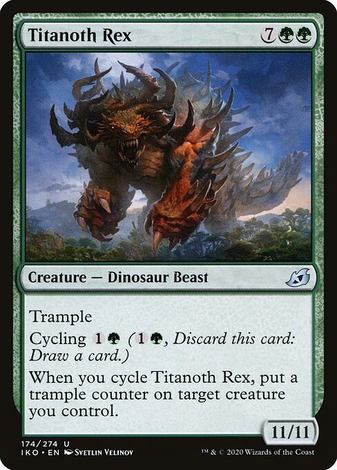 Titanoth Rex card from IKO #174