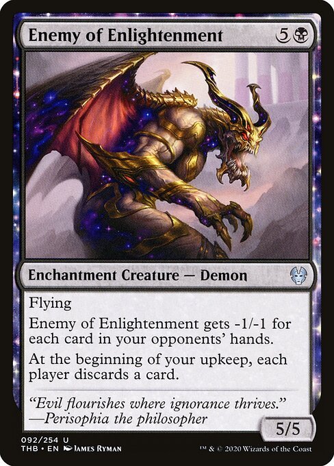 Enemy of Enlightenment card from THB #92