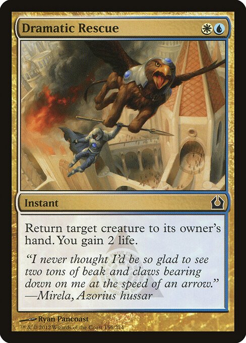 Dramatic Rescue card from RTR #156