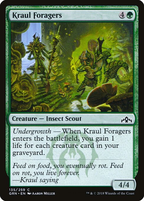 Kraul Foragers card from GRN #135