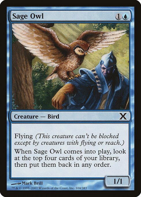 Sage Owl card from 10E #104