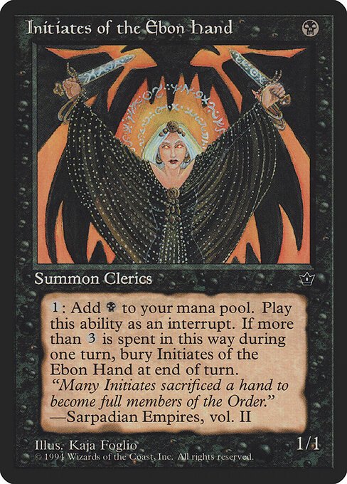 Initiates of the Ebon Hand card from FEM #product-18231