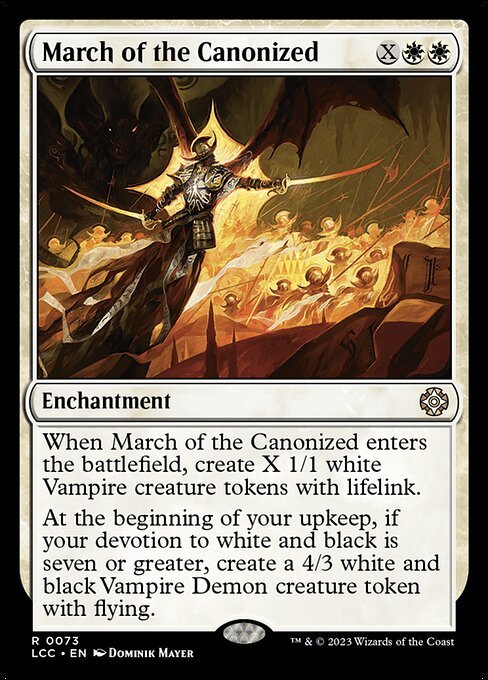 March of the Canonized card from LCC #73
