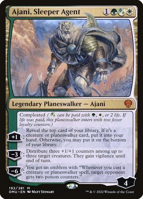 Ajani, Sleeper Agent card from DMU #192