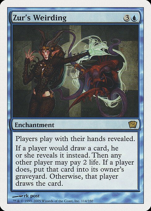 Zur's Weirding card from 9ED #114