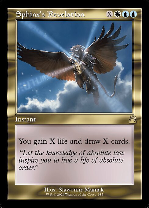 Sphinx's Revelation card from RVR #383