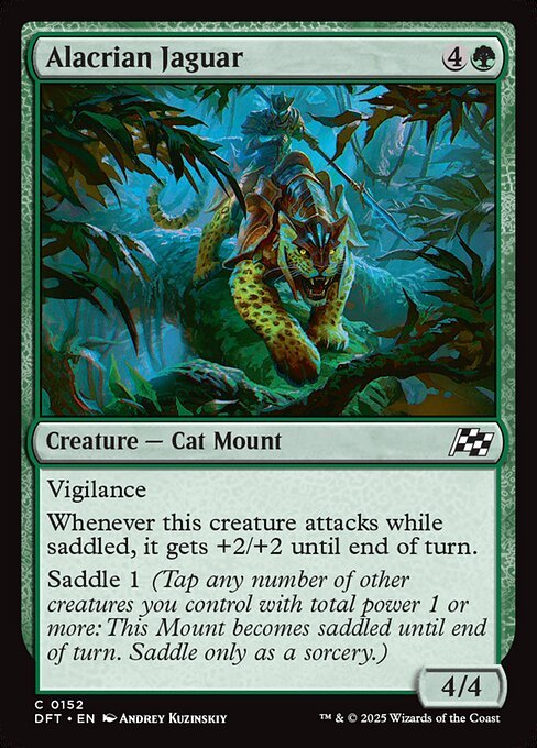 Alacrian Jaguar card from DFT #152