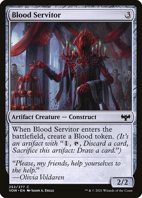 Blood Servitor card from VOW #252