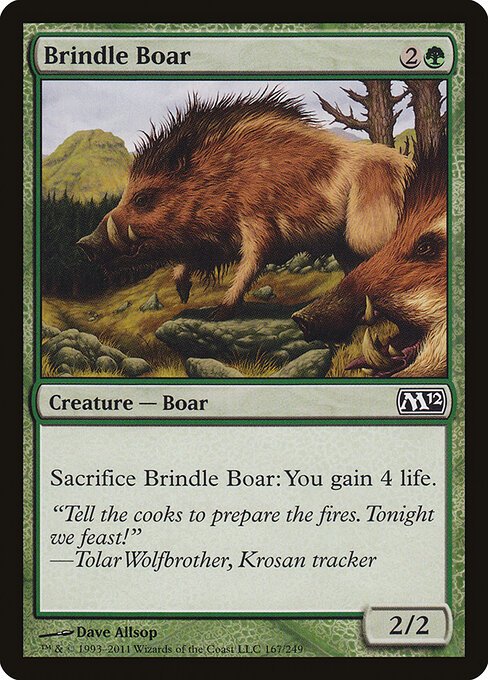 Brindle Boar card from M12 #167