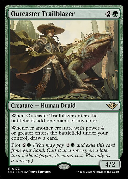 Outcaster Trailblazer card from OTJ #173