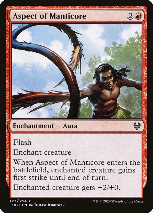 Aspect of Manticore card from THB #127