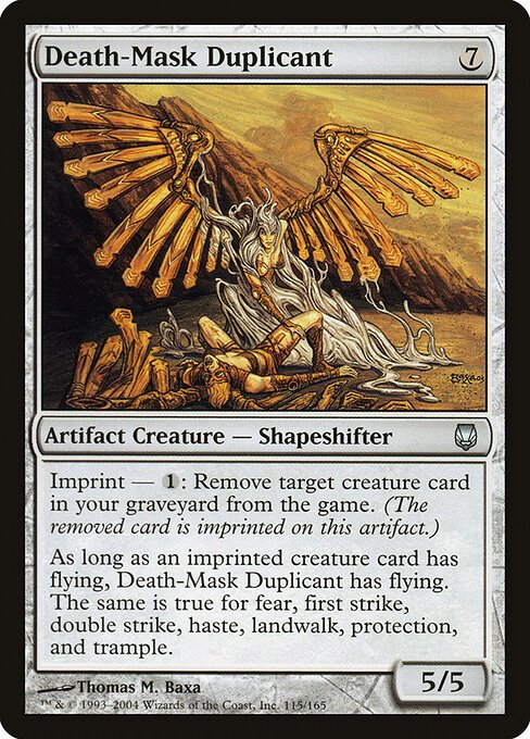 Death-Mask Duplicant card from DST #115