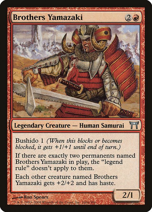 Brothers Yamazaki card from CHK #160a