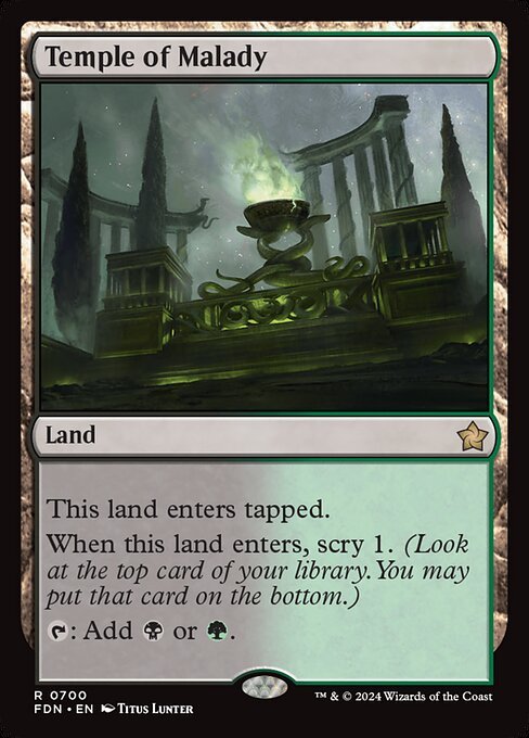 Temple of Malady card from FDN #700