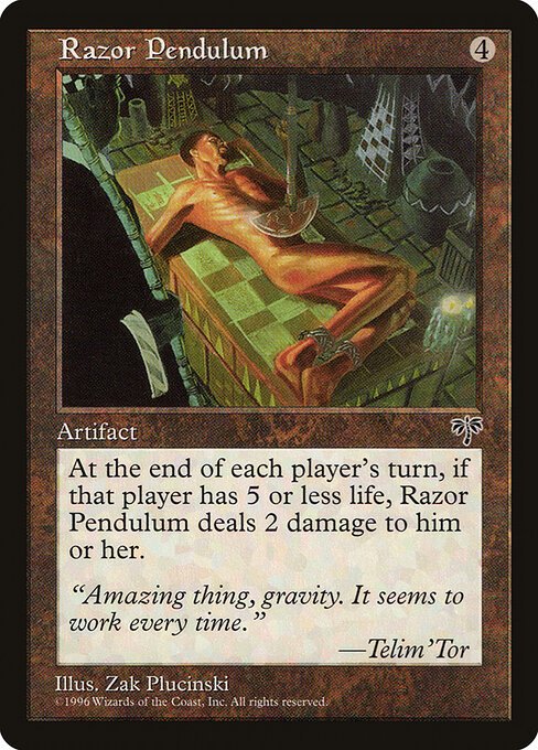 Razor Pendulum card from MIR #product-5196