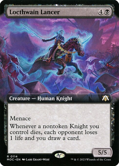 Locthwain Lancer card from MOC #114