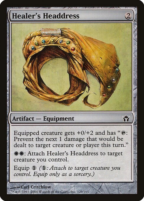 Healer's Headdress card from 5DN #129