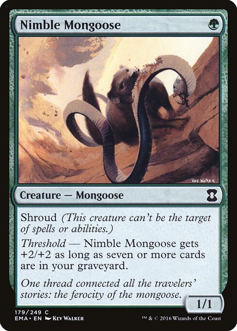 Nimble Mongoose card from EMA #179