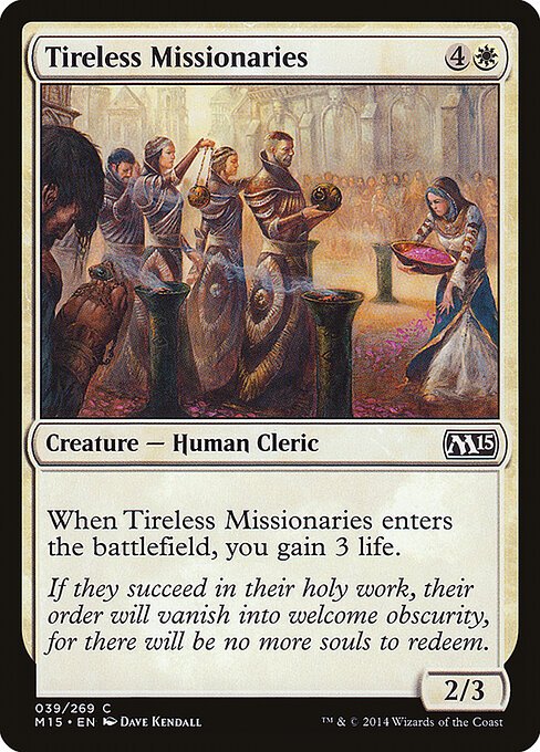 Tireless Missionaries card from M15 #39