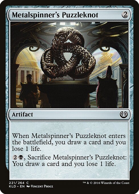 Metalspinner's Puzzleknot card from KLD #221