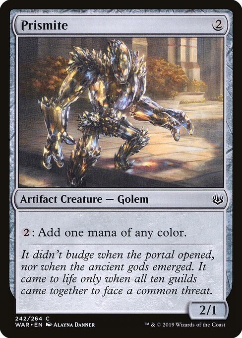 Prismite card from WAR #242