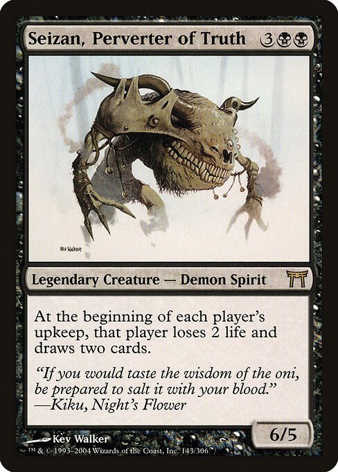 Seizan, Perverter of Truth card from CHK #143