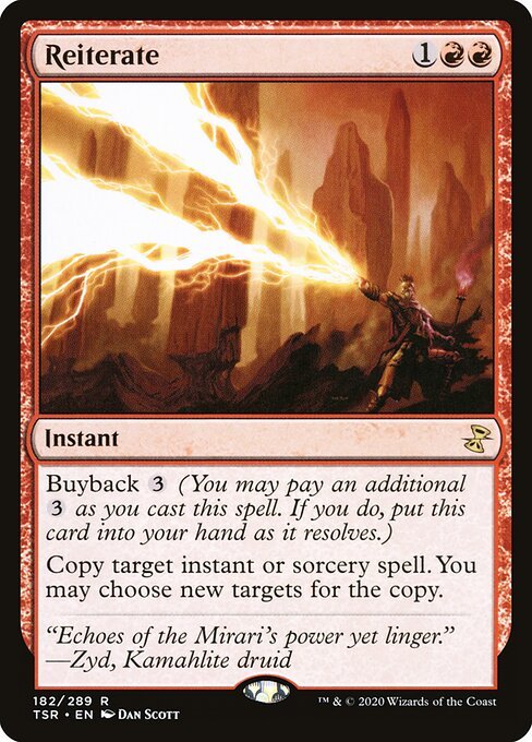 Reiterate card from TSR #182