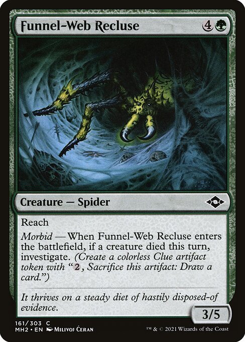 Funnel-Web Recluse card from MH2 #161