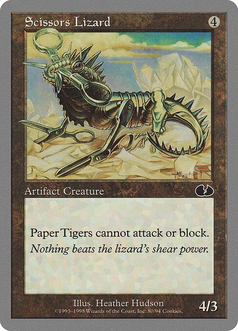 Scissors Lizard card from UGL #80