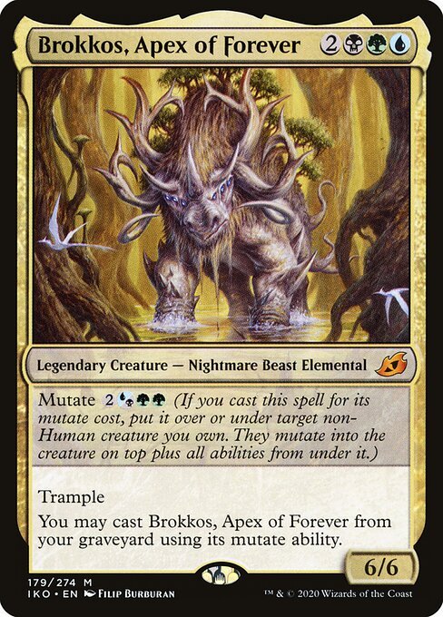 Brokkos, Apex of Forever card from IKO #179