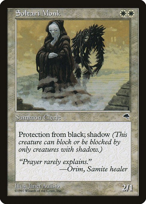Soltari Monk card from TMP #45