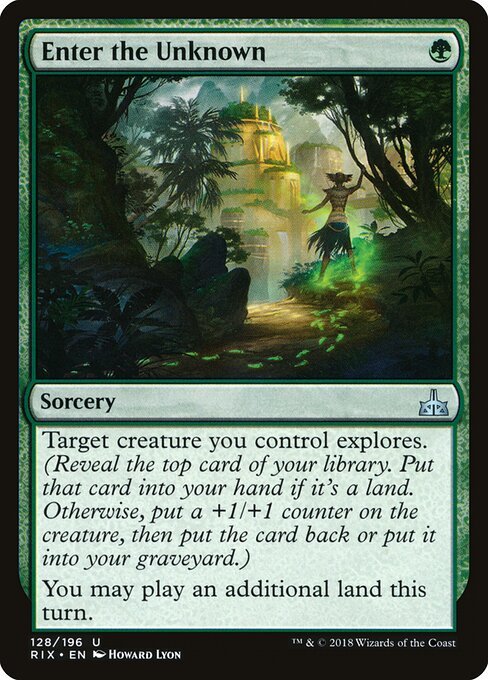 Enter the Unknown card from RIX #128