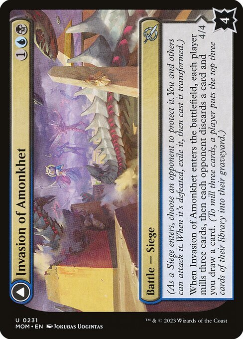 Invasion of Amonkhet card from MOM #231
