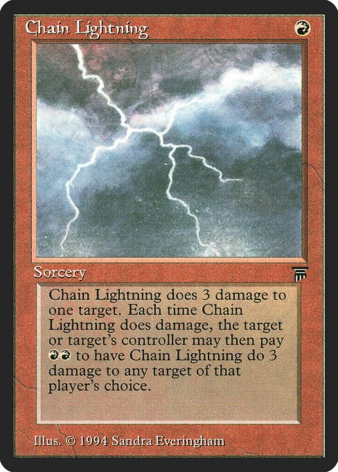 Chain Lightning card from LEG #product-3824