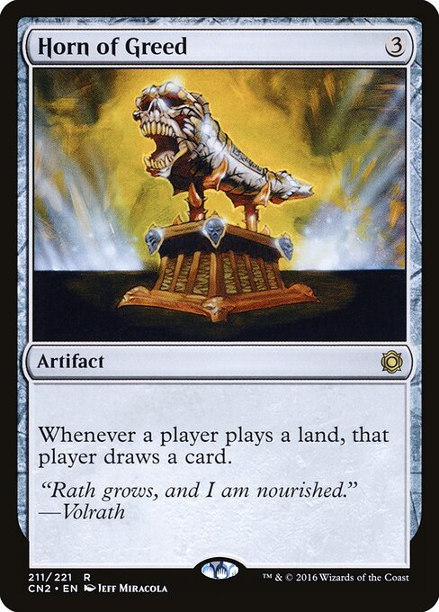 Horn of Greed card from CN2 #211