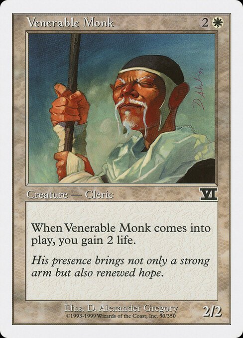 Venerable Monk card from 6ED #50