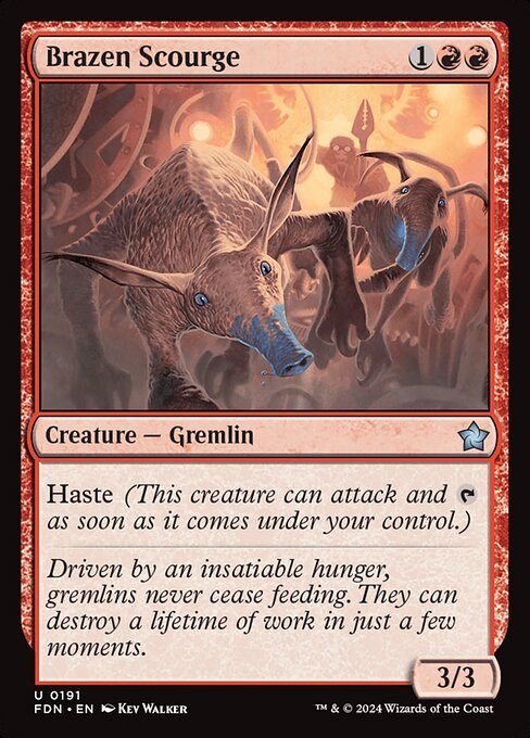 Brazen Scourge card from FDN #191