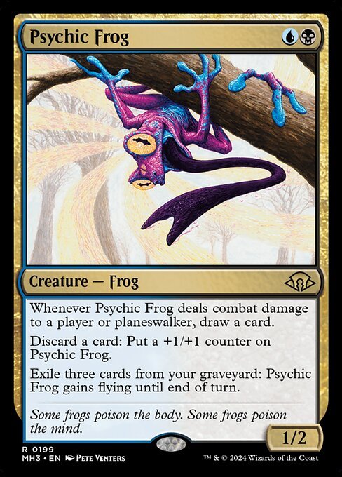 Psychic Frog card from MH3 #199