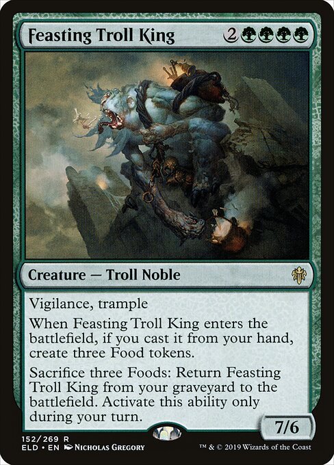 Feasting Troll King card from ELD #152