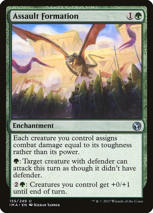 Assault Formation card from IMA #155